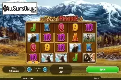 Win Screen . Wild Prairie from Roxor Gaming
