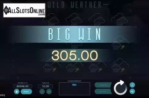 Big win. Wild Weather from Tom Horn Gaming
