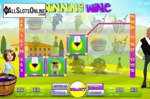 Win Screen. Winning Wine from Packmaster Games
