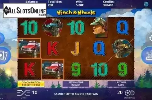 Win Screen. Winch & Wheels from DLV