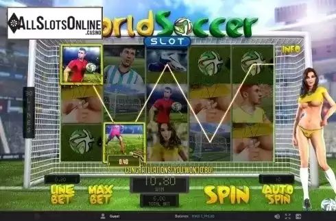 Screen 2. World Soccer (GamePlay) from GamePlay