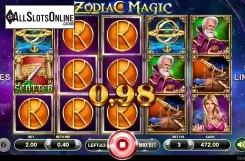 Win Screen. Zodiac Magic from SlotVision
