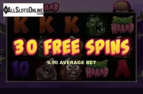 Free Spins Triggered. Zombie Hoard from Slingshot Studios