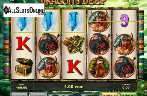 Win. Dragon's Deep from Greentube