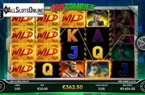 Free Spins 2. 100 Zombies from Endorphina