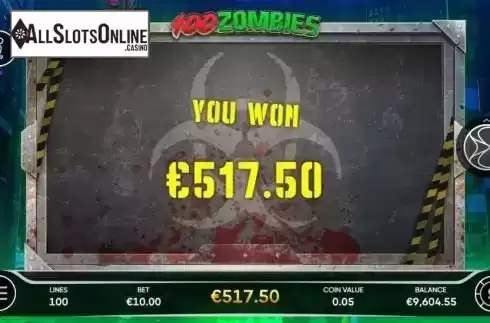 Total Win. 100 Zombies from Endorphina