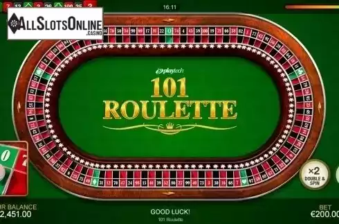 Game Sceen 3. 101 Roulette from Playtech