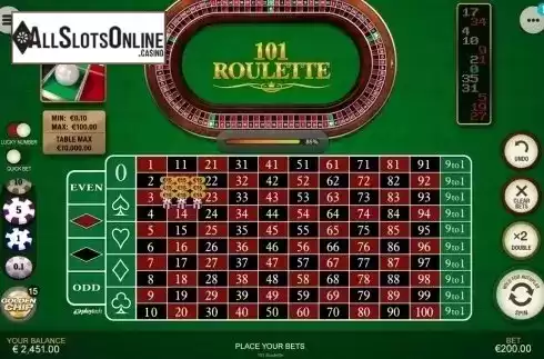 Golden Chip 2. 101 Roulette from Playtech