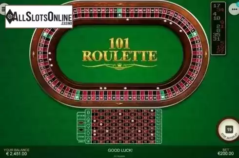 Game Sceen 1. 101 Roulette from Playtech