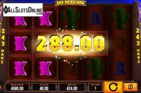 Win screen 2. 243 Mexicana from SYNOT