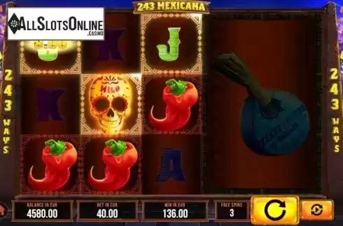Win screen. 243 Mexicana from SYNOT