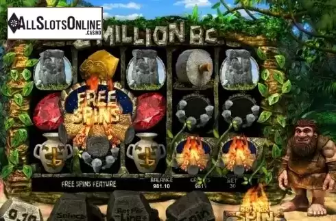 Free spins. 2 Million B.C. from Betsoft