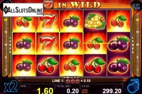 Win screen 1. 20 Mega Slot from Casino Technology