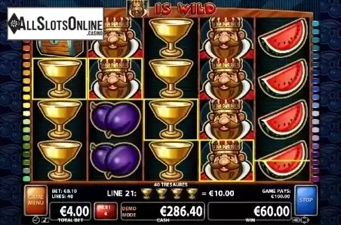 Win Screen 2. 40 Treasures from Casino Technology