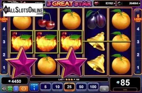 Win Screen 1. 5 Great Star from EGT