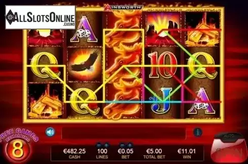 Free spins feature screen 1. Mustang Money from Ainsworth