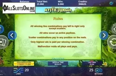 Game Rules. Mystic Jungle from DLV