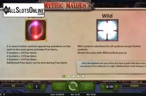 Screen4. Mythic Maiden from NetEnt