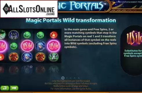 Screen8. Magic Portals from NetEnt