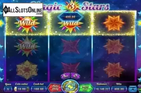 Win Screen. Magic Stars 3 from Wazdan