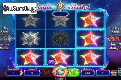 Win Screen 2. Magic Stars 9 from Wazdan