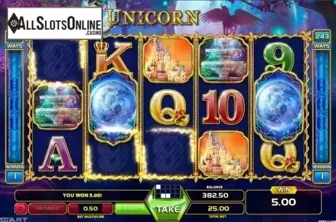 Win Screen 2. Magic Unicorn from GameArt