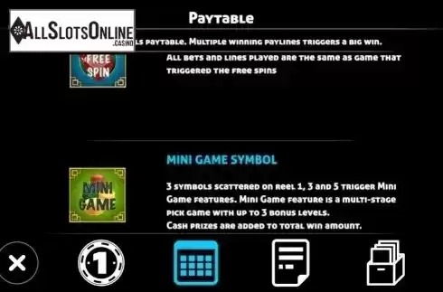 Paytable 3. Mahjong House from Triple Profits Games
