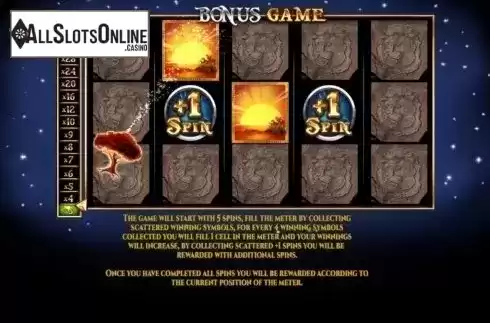 Bonus Game 1. Majestic King from Spinomenal