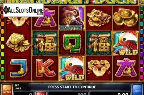 Screen 1. Mandarin Duck from Casino Technology