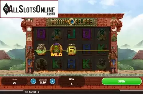 Win Screen. Mayan Eclipse from Roxor Gaming