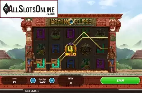 Win Screen. Mayan Eclipse from Roxor Gaming