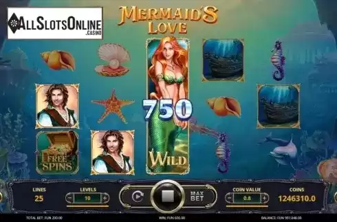 Win Screen 2. Mermaid's Love from Leap Gaming