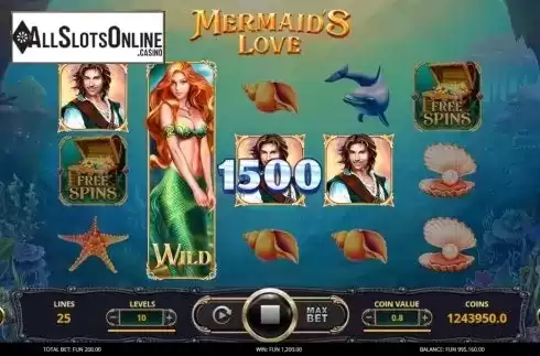Win Screen 3. Mermaid's Love from Leap Gaming