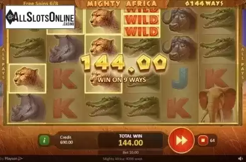 Free Spins Wild Expands. Mighty Africa from Playson