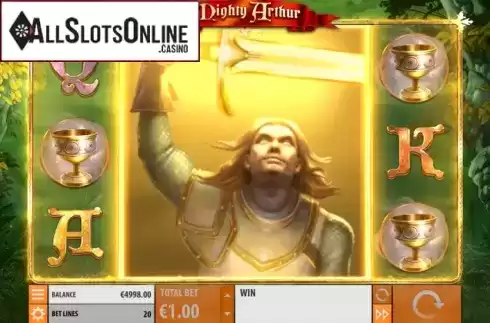 Win Screen 5. Mighty Arthur from Quickspin