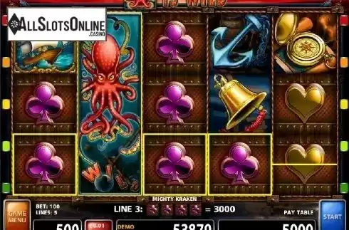 Screen 3. Mighty Kraken from Casino Technology