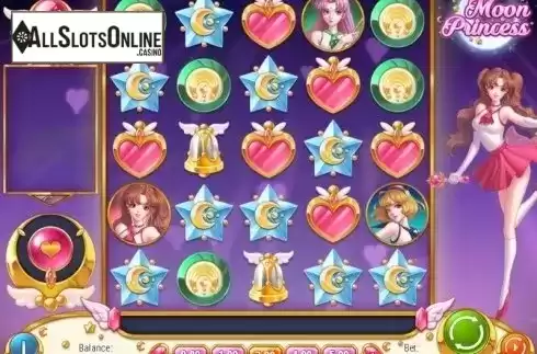 Reels screen. Moon Princess from Play'n Go
