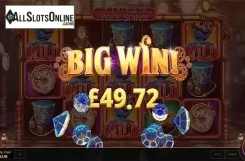 Big Win Screen. Money Machine from Red Tiger