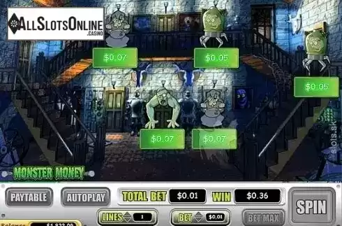 Bonus Game Win Screen 2. Monster Money from Bwin.Party