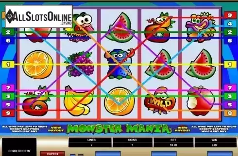 Screen4. Monster Mania from Microgaming
