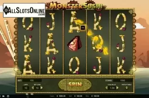 Win screen. Monster Sushi from Thunderspin