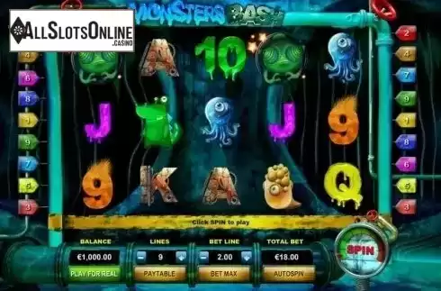 Reel Screen. Monsters Bash from GameScale