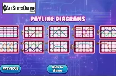 Paylines. Otaku's Heaven from Vela Gaming