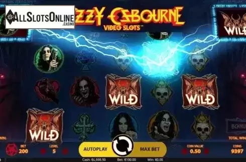 Respin Feature 2. Ozzy Osbourne from NetEnt