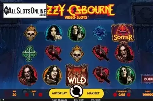 Reel Screen. Ozzy Osbourne from NetEnt