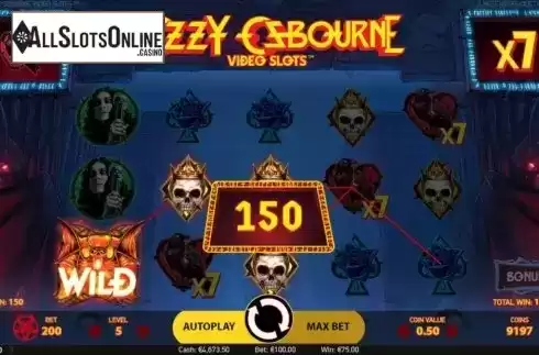 Respin Feature 3. Ozzy Osbourne from NetEnt