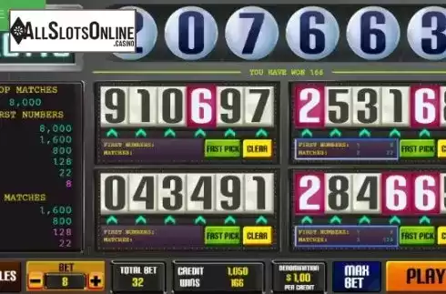 Cash Screen. Atomico Lotto from Caleta Gaming
