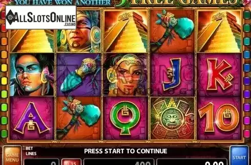 Screen4. Aztec Emperor from Casino Technology