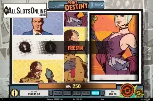 Free Spin. Agent Destiny from Play'n Go