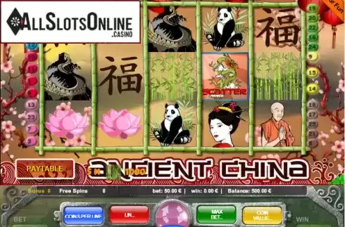 Reels screen. Ancient China (Portomaso) from Portomaso Gaming